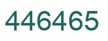 Número 446465 imagen verde