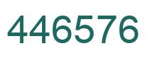 Number 446576 green image