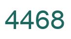 Number 4468 green image