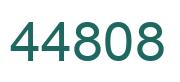 Number 44808 green image