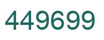 Number 449699 green image