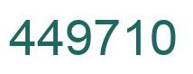 Number 449710 green image