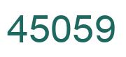 Número 45059 imagen verde