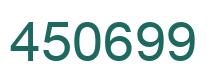 Número 450699 imagen verde