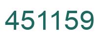 Number 451159 green image