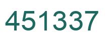 Número 451337 imagen verde