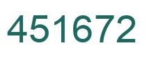 Number 451672 green image