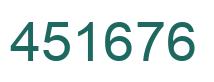 Number 451676 green image