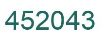 Número 452043 imagen verde