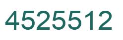 Number 4525512 green image