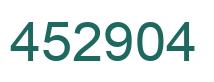Número 452904 imagen verde