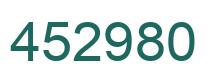 Número 452980 imagen verde