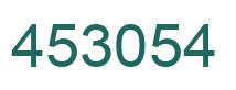 Number 453054 green image