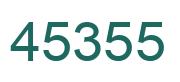 Number 45355 green image