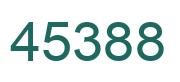 Number 45388 green image