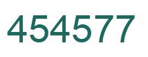 Number 454577 green image
