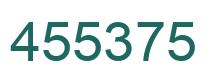 Número 455375 imagen verde