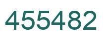 Number 455482 green image