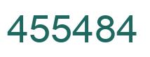 Number 455484 green image