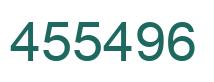 Number 455496 green image