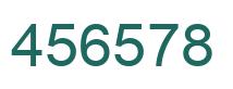 Number 456578 green image