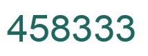 Número 458333 imagen verde
