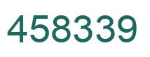 Number 458339 green image