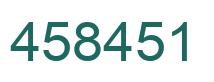 Number 458451 green image