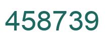 Number 458739 green image