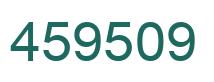 Number 459509 green image