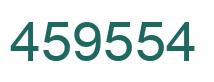 Number 459554 green image