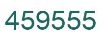 Number 459555 green image