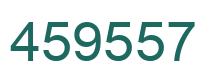 Number 459557 green image