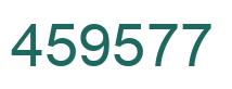 Número 459577 imagen verde