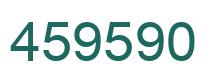 Number 459590 green image