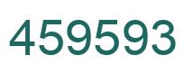 Number 459593 green image
