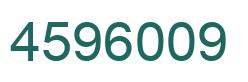 Number 4596009 green image