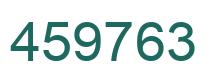 Number 459763 green image