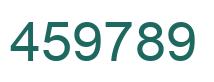Number 459789 green image
