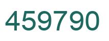Number 459790 green image