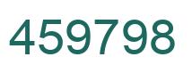Number 459798 green image