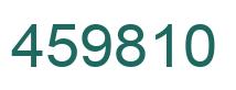 Number 459810 green image