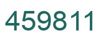 Number 459811 green image