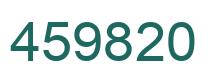 Number 459820 green image