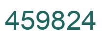Number 459824 green image