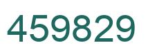 Number 459829 green image
