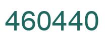 Número 460440 imagen verde