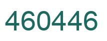 Number 460446 green image