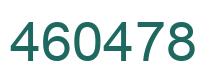 Number 460478 green image
