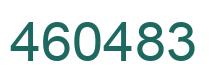 Number 460483 green image